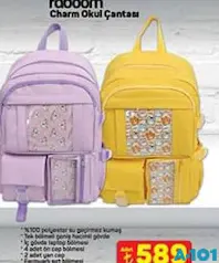 RABOOM CHARM OKUL ÇANTASI indirimli fiyat RABOOM CHARM OKUL ÇANTASI fiyat ve kampanya bilgisi
